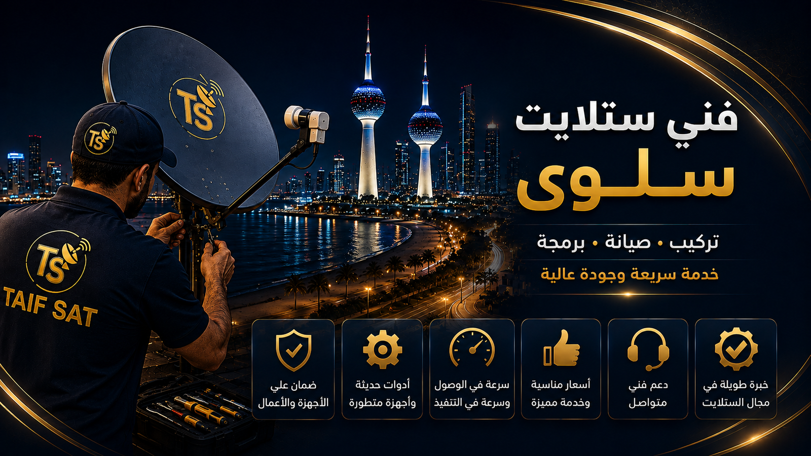 فني ستلايت سلوى لتشخيص تقطيع الإشارة والأعطال المتقطعة