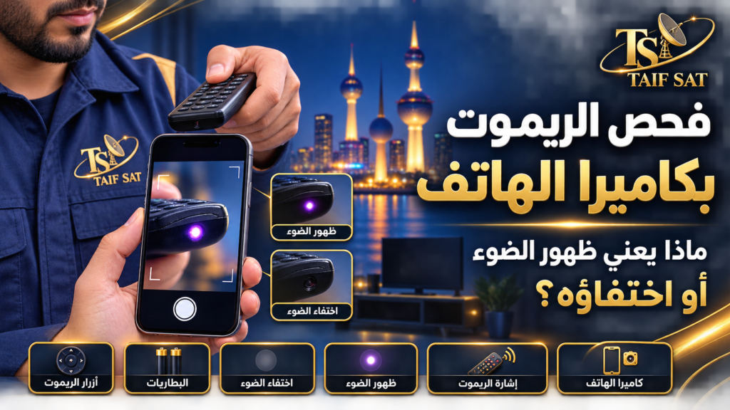فحص الريموت بكاميرا الهاتف